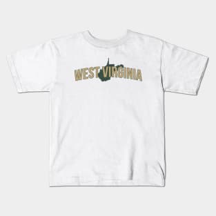 West Virginia State Kids T-Shirt